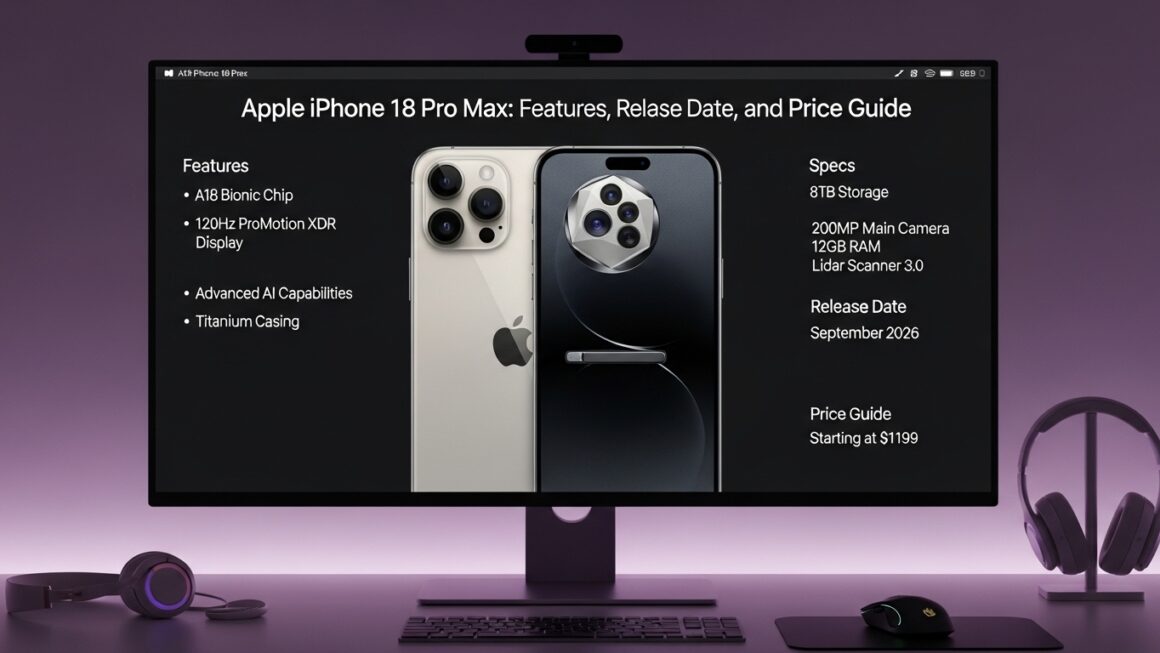 Apple iPhone 18 Pro Max: Features, Specs, Release Date, and Price Guide