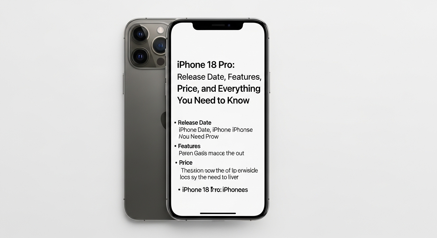 iPhone 18 Pro: Release Date, Features, Price, and Everything You Need to Know