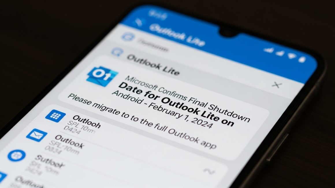 Microsoft Confirms Final Shutdown Date for Outlook Lite on Android